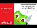 Oneminute english my main beef is    learn with lexical lab