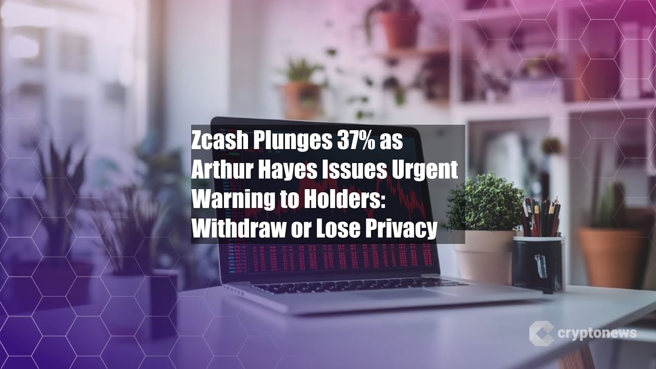 Zcash Plunges 37% as Arthur Hayes Issues Urgent Warning to - YouTube