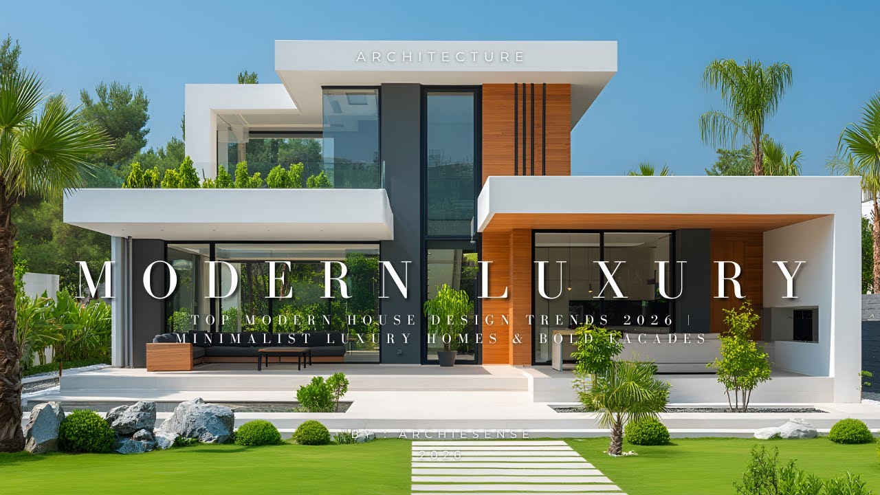Top Modern Luxury House Design Trends 2026 | Bold Minimalist Architecture Ideas