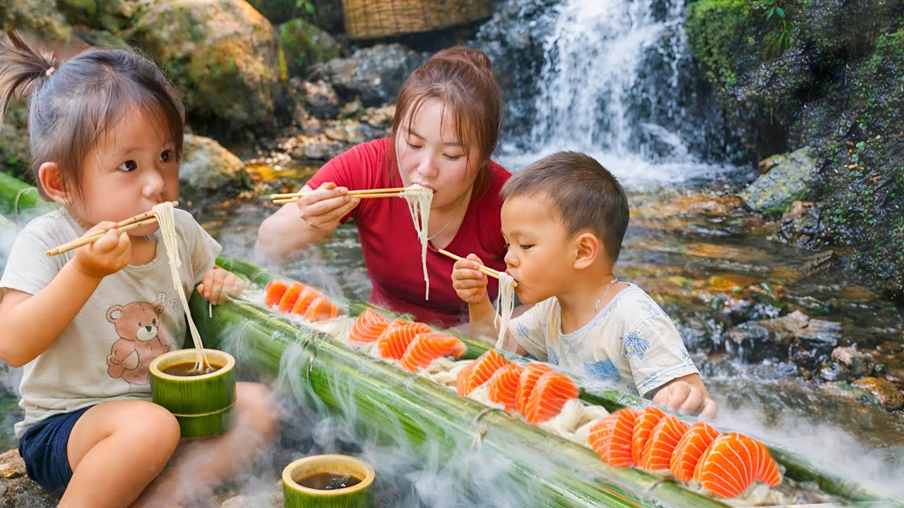 Hari Hujan Penuh Cinta: Panen Ikan Raksasa dan Memasak untuk Anakku