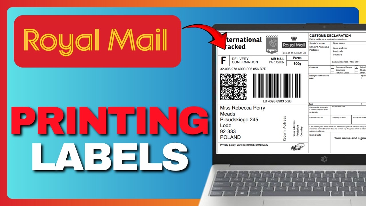 How To Print Royal Mail Postage Labels at Home (Full Guide) 2026! - YouTube