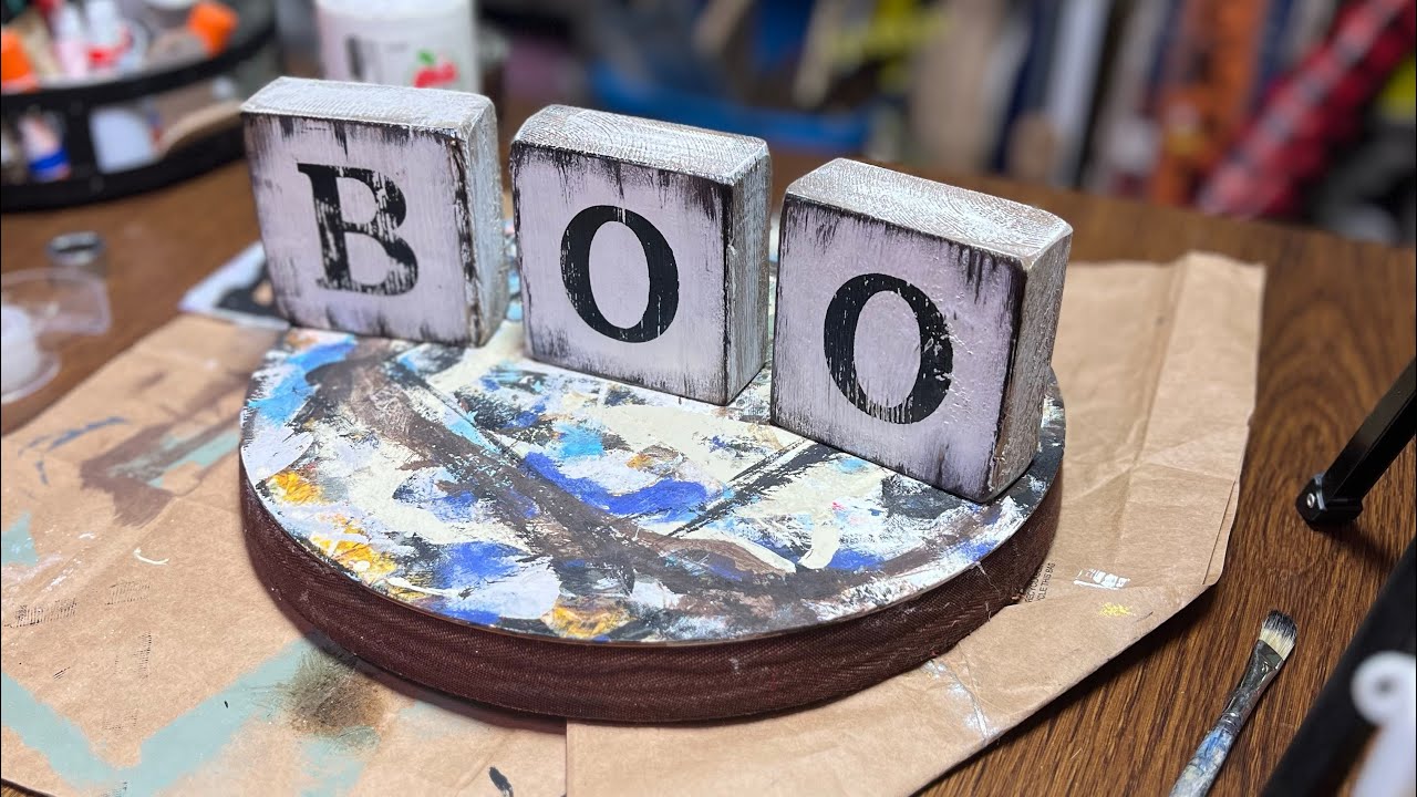 Rustic Boo Sign Diy Rustic ‘BOO Sign - YouTube