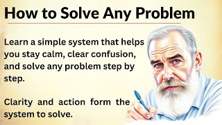 How to Solve Any Problem in Life || Think Clear, Stay Strong, Win Every Time || Graded Reader