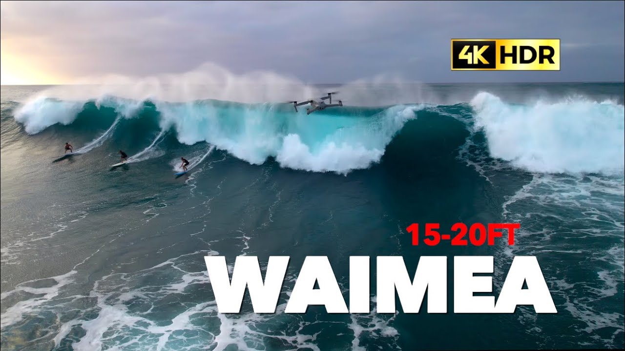 Surfing The Boil 1520ft at Waimea Bay (4K HDR) YouTube