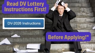 Avoid These Mistakes: Why You MUST Read DV Lottery Instructions Before Applying!  #greencardlottery
