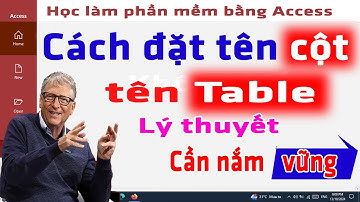 Cách đặt tên cột và tên table trong MS Access | NT Software