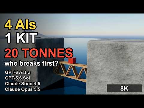 GPT-6 vs Claude: Who Builds the Strongest Bridge? (8K physics test)