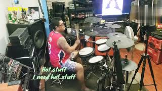 HOT STUFF / DONNA SUMMER / DRUM COVER / @ronstv4881