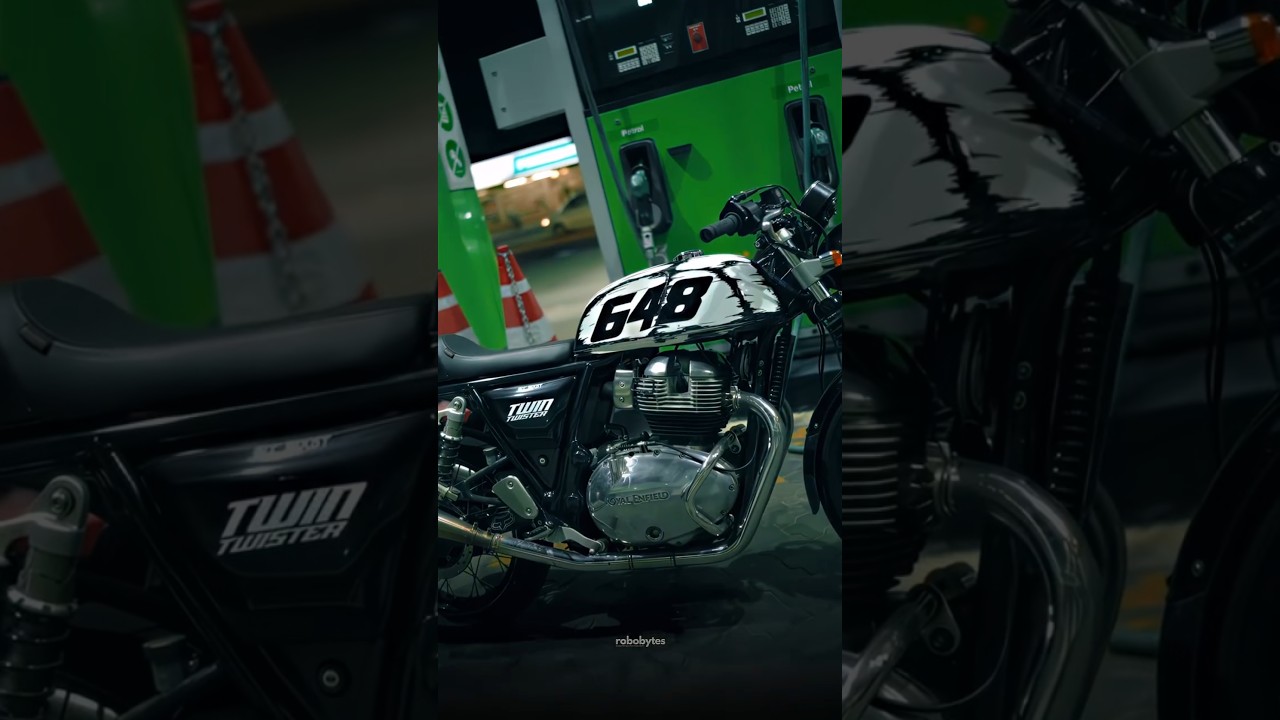 Modified Continental GT 650 with Custom Paint and Performance Exhaust