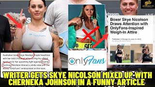 Skye Nicolson MISTAKEN By Writer With Cherneka Johnson’s OnlyFans Weigh In #sports #boxing #youtube