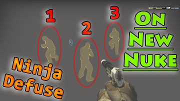 FIRST NINJA ON NEW NUKE! - CS:GO Ninja Defuse (Nuke, A Spot)