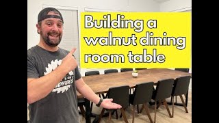 How To Build A Walnut Dining Room Table
