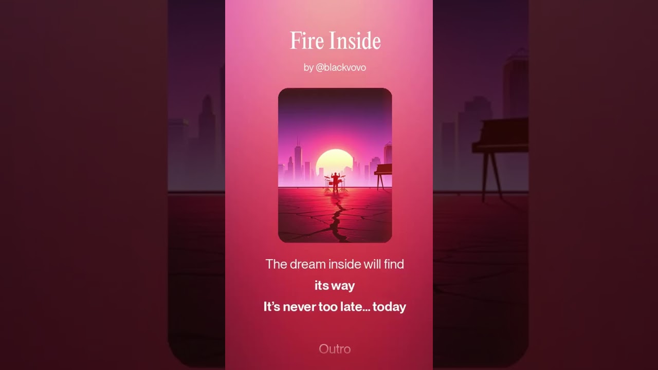 Fire Inside by Black Vovo (Official Lyrics Video)