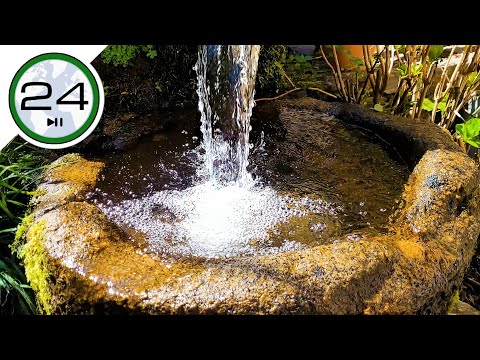 Sonido de FUENTE de AGUA relajante para Dormir 💧⛲  Fuente con AGUA cayendo para Estudiar y Relajarse