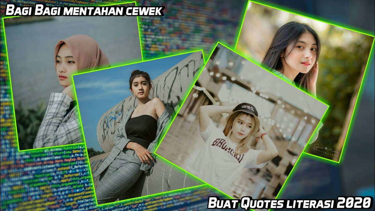 kumpulan mentahan foto cewek cantik buat Quotes literasi ...