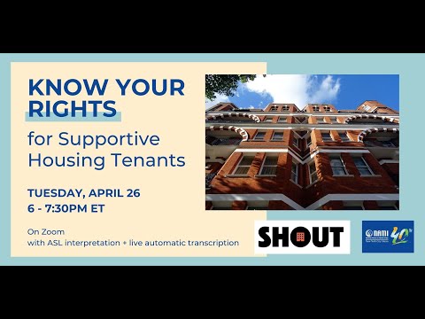 Know Your Rights for Supportive House Tenants