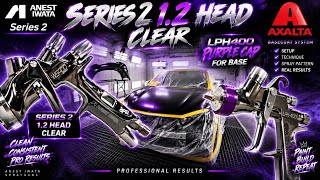 Lph-400 Purple cap and Iwata Series 2 Clear 1.2 application on a black plum Purple Honda Civic!
