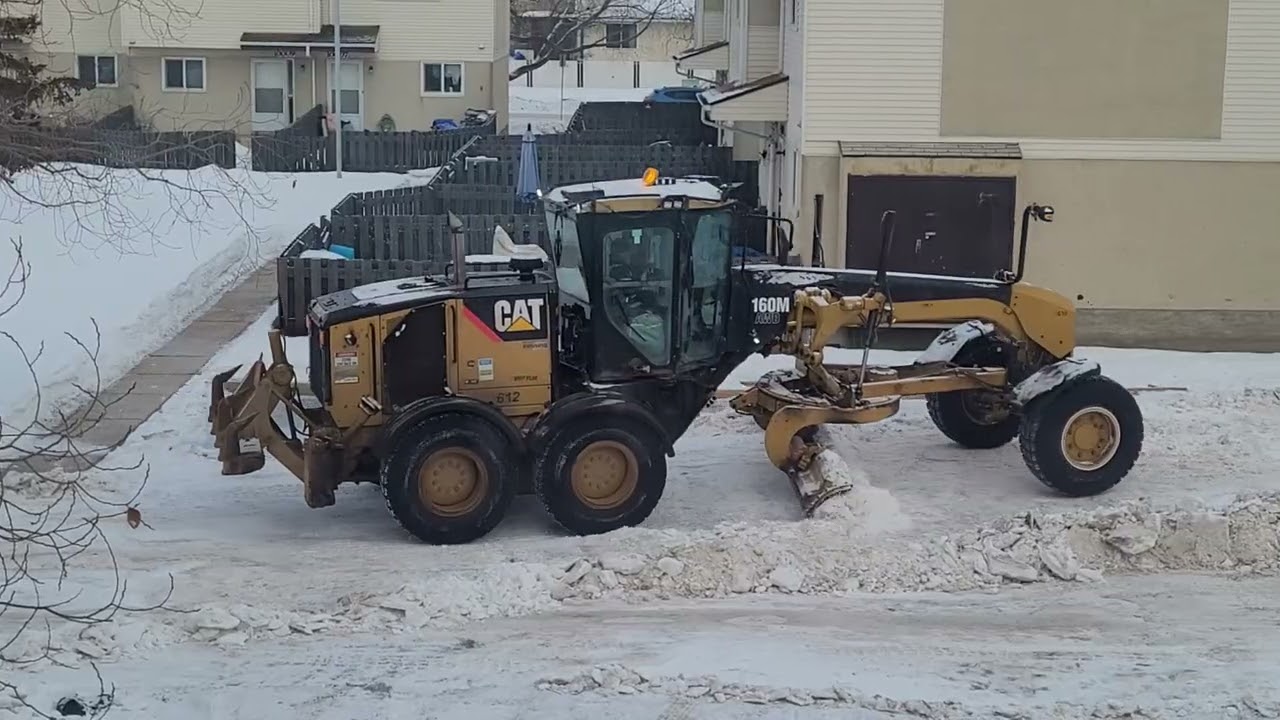 Snow removal  in parking lot
