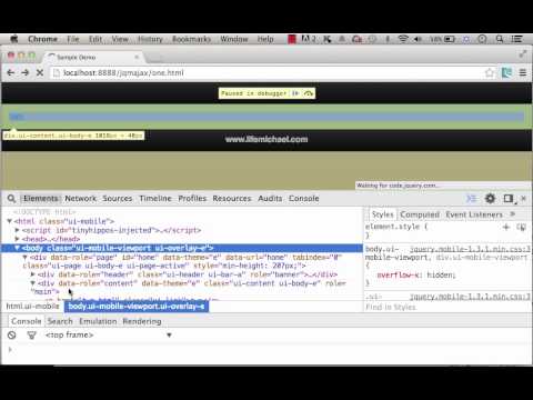 jQueryMobile External Links