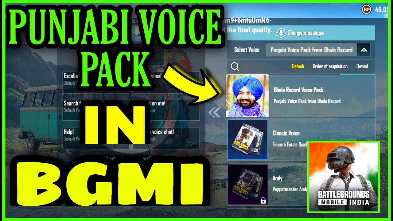 PUNJABI VOICE PACK IN BGMI | PUNJABI VOICE PACK IN PUBG | HOW TO GET ...