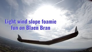Foamie slope fun on Blaen Bran