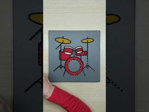 Drums Music Themed String Art Shorts Drums Speedup 