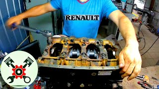 Сборка двигателя Renault Laguna часть #1 