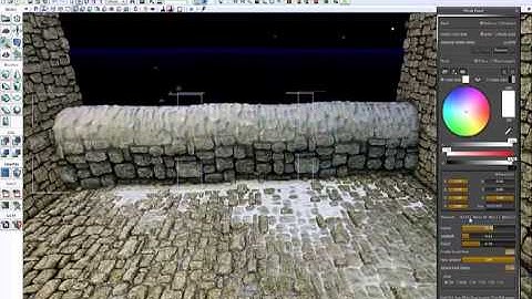 Tessellation combined with vertex paint and up vector shading.