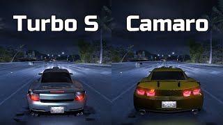 Porsche 911 Turbo S vs Chevrolet Camaro - Need for Speed Carbon (Drag Race)