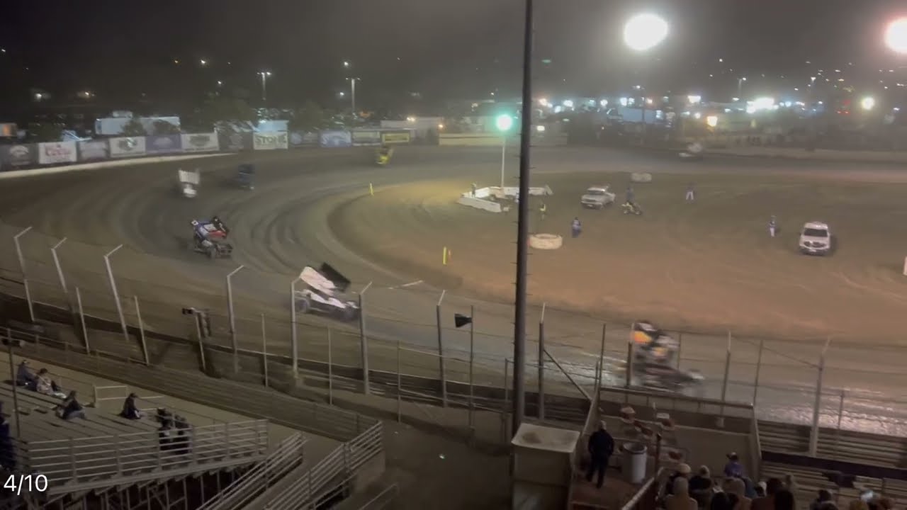 Heat 3 War Andy Forsberg Vs Justin Sanders Sprint Car Challenge Tour At Merced Speedway