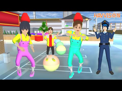 Yuta Mio Main Parkour Warna Warni Siren Head Menyerang Kota 🤣😱😱|Sakura School Simulator|Havvison