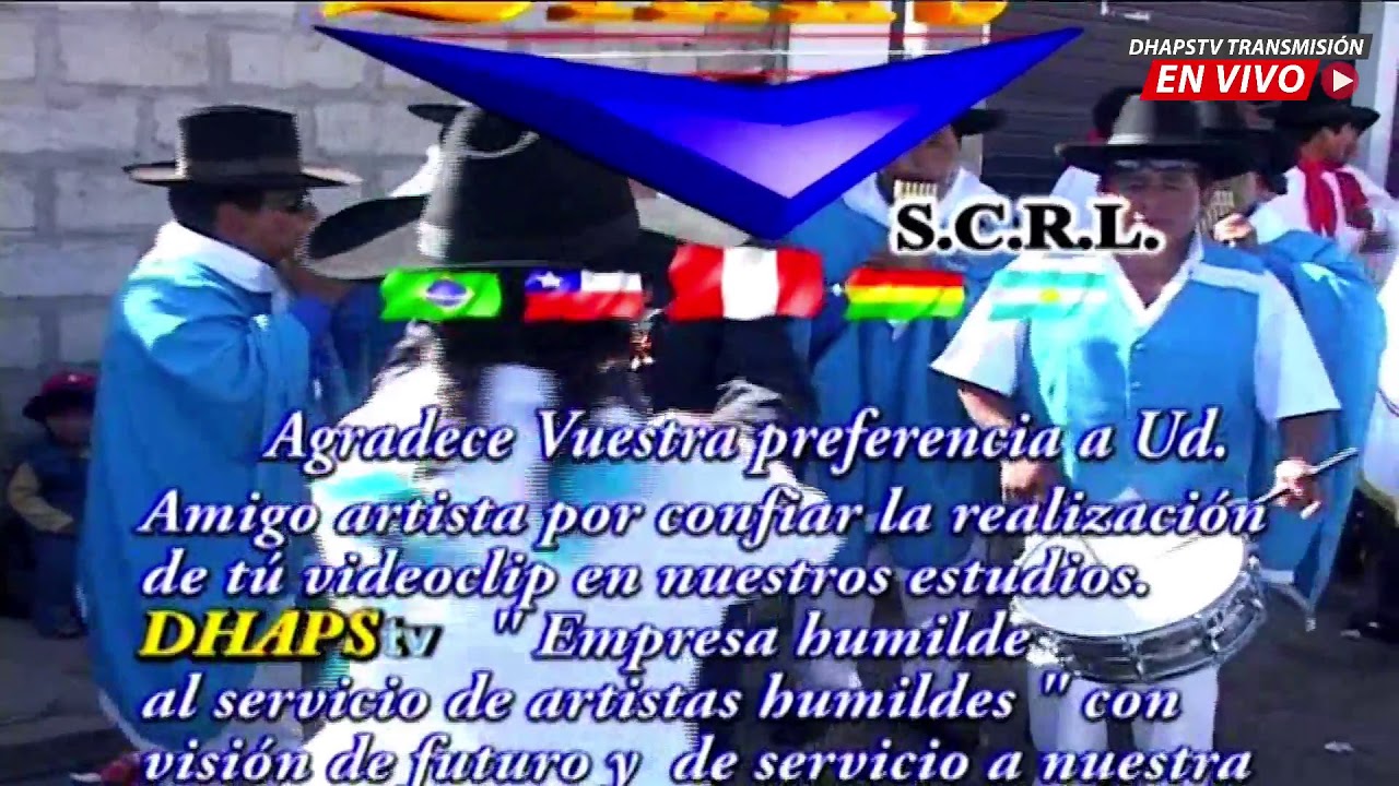 Zampoñas Ponchos Celestes de Calacala tacna  grabado por la Corp. Int. de videos DHAPStv