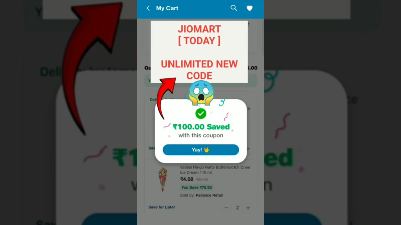 JioMart Rs 100 Discount Code 2025 | JioMart Coupon Code Today | JioMart Unlimited Code 