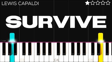 Lewis Capaldi - Survive | EASY Piano Tutorial