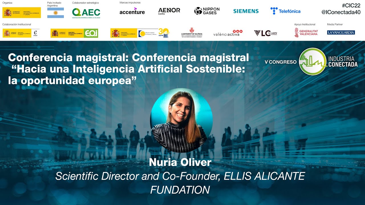 Conferencia magistral: “Hacia una Inteligencia Artificial Sostenible: la oportunidad europea”