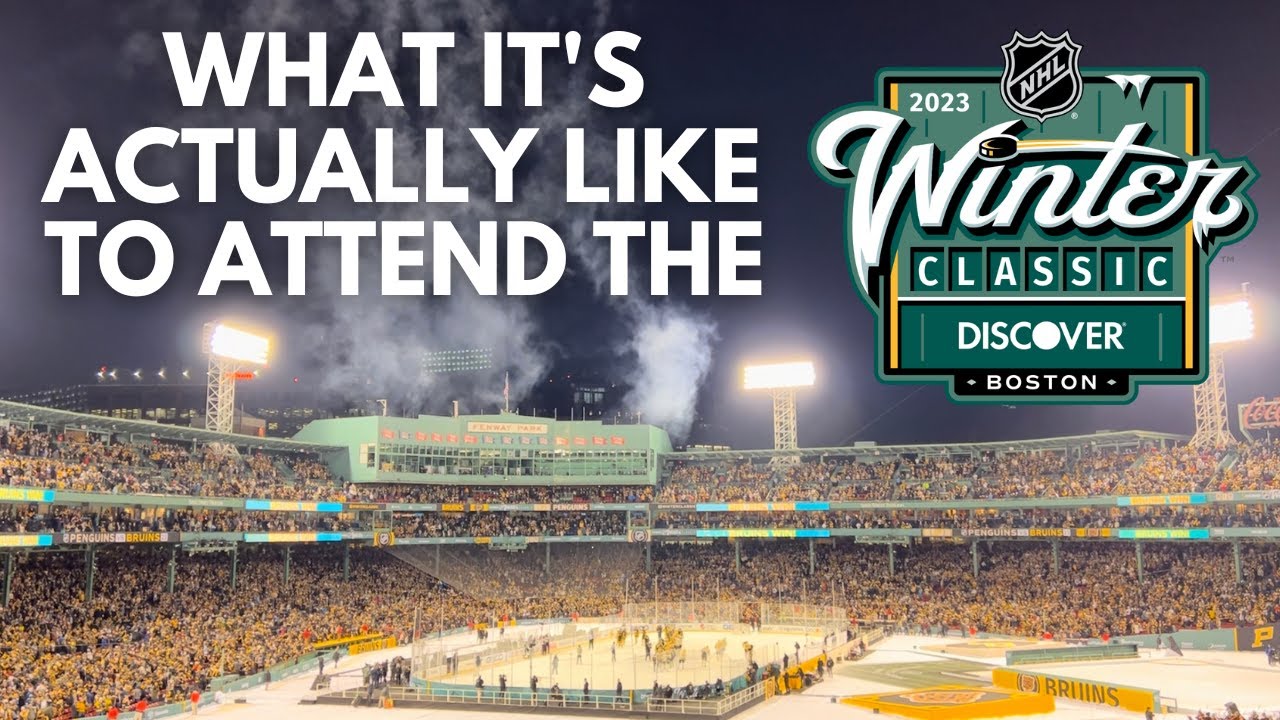 Drone Video of Fenway Park  2023 Discover NHL Winter Classic 