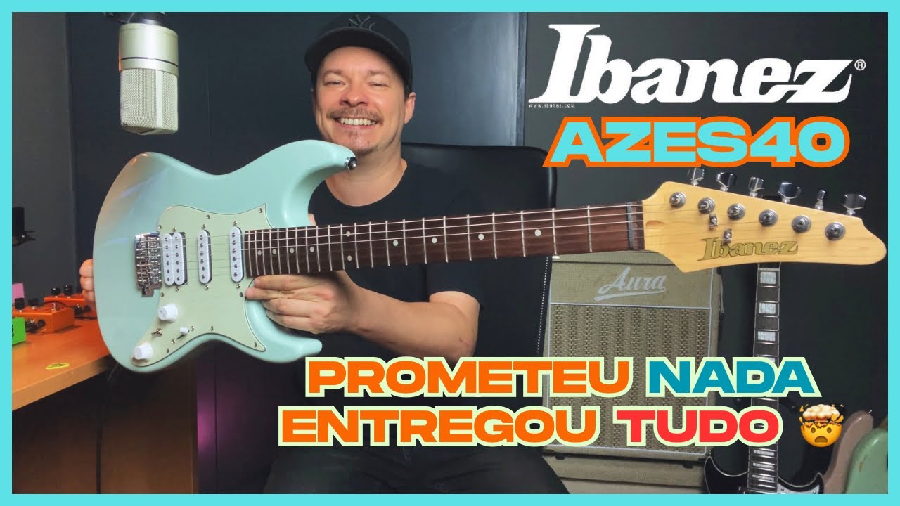 IBANEZ AZES40 - Guitarra barata com timbre gigante e versatilidade