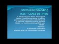 ICSE CLASS 10 COMPUTER APPLICATIONS - JAVA PROGRAMING - METHOD OVERLOADING - PATTERN & NUMERICAL