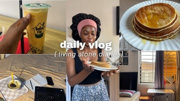 Life Of A Ghanaian Girl🌼living alone | days in my life | life as an introvert🌱 Made pretty pancakes🥞