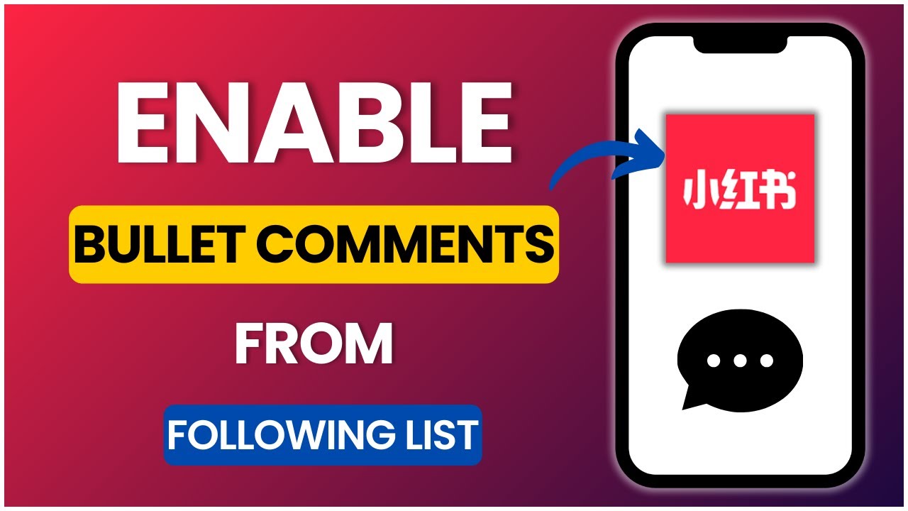 How To Enable Bullet Comments From Following On REDnote App Step By ...