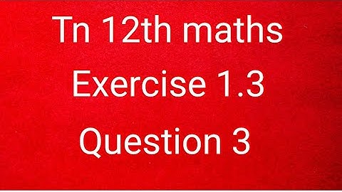 Tn 12th maths exercise 1.3 question 3/Applications of matrices and determinants