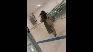 Hot Hijab Jilbab Walk Through Mall 