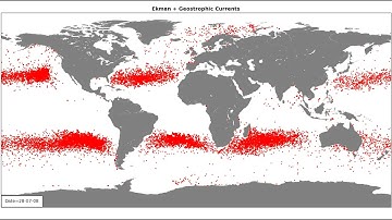 Global simulation : Ekman + Geostrophic transport