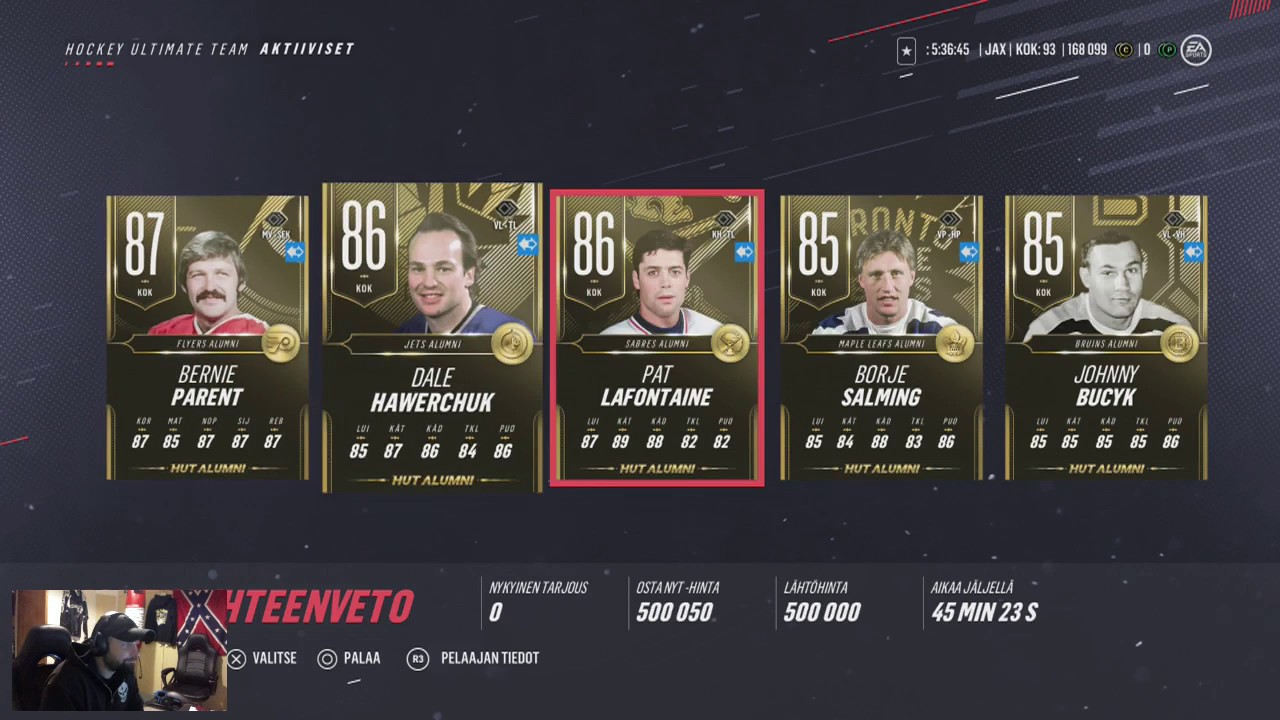NHL 19 HUT: "ALUMNI VAIHTOPÄIVÄN TULOKSET"