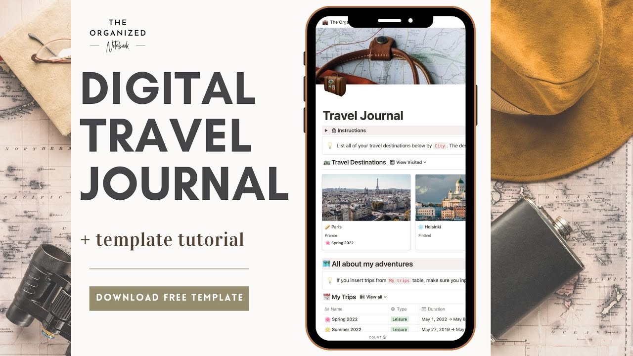 How to Keep a Digital Travel Journal (+ Free Notion Template