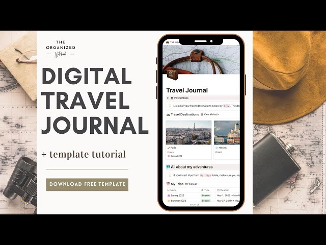 How to Keep a Digital Travel Journal (+ Free Notion Template
