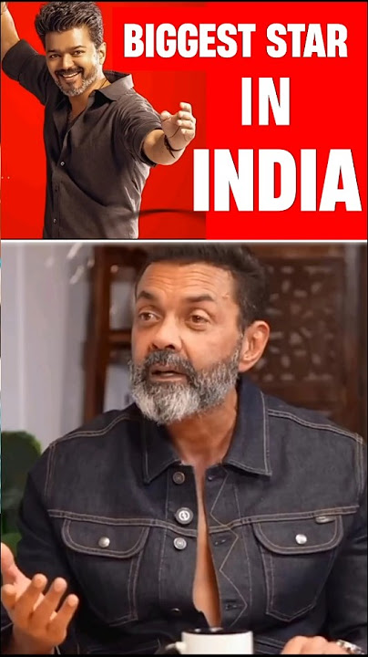 Bobby Deol Said Thalapathy Vijay Is 🔥🔥 #thalapathy #vijay #thalapathyvijay #jananayagan