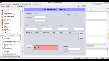 Program Sederhana Kasir Laundry Java Netbeans