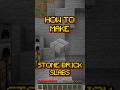 #shorts Minecraft: How to make Stone Brick Slabs