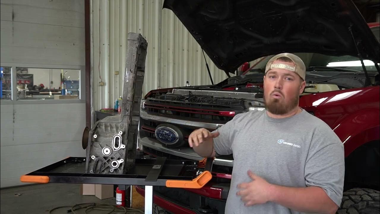 6 7 powerstroke oil pan new old style and why we replace them youtube